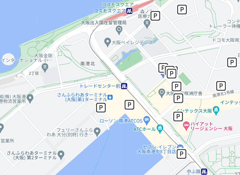 サマソニ大阪駐車場
